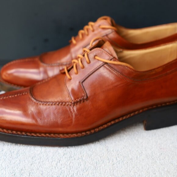 Lidfort for Barneys New York 9.5-US Brown Split Toe Norvegese Oxfords - Picture 12 of 16